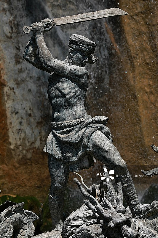 民族英雄塑像图片素材