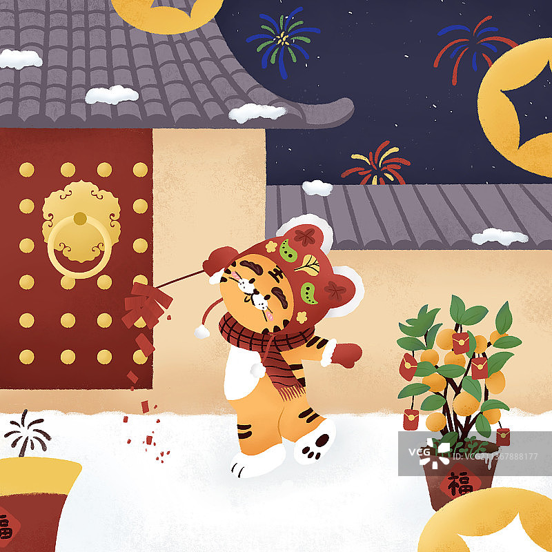 开心过大年图片素材