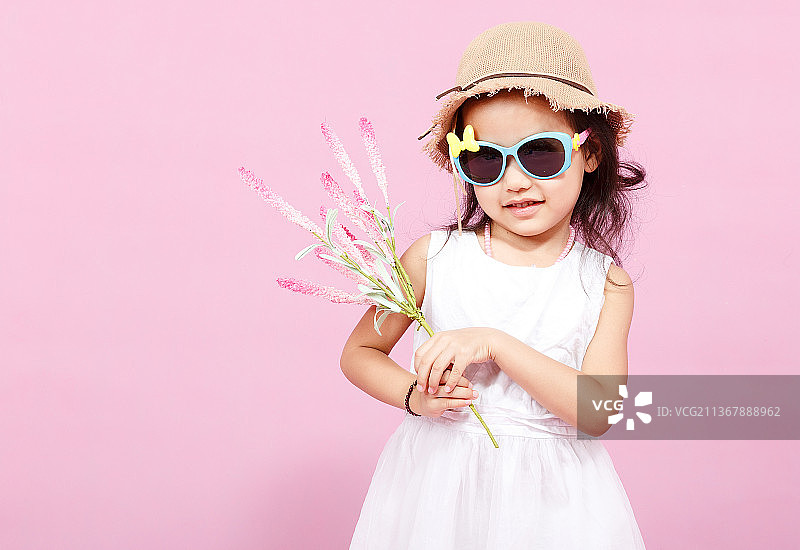 亚洲小女孩肖像图片素材