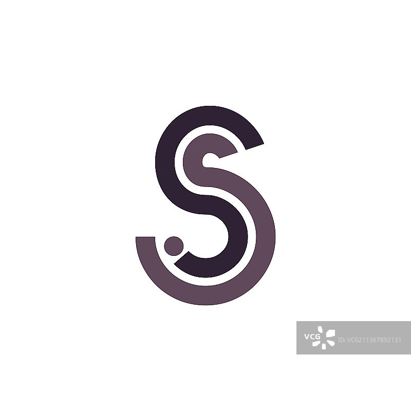 首字母S标志 多线条风格图片素材