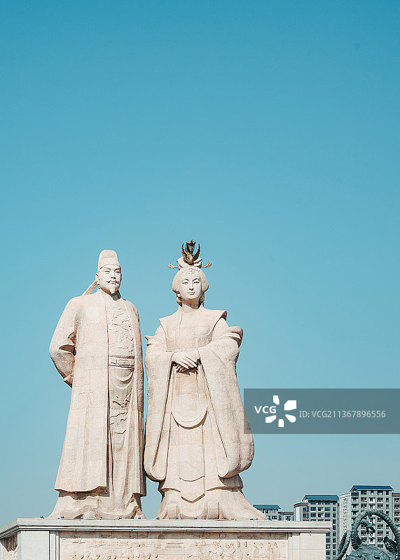 唐高宗李治&武则天图片素材