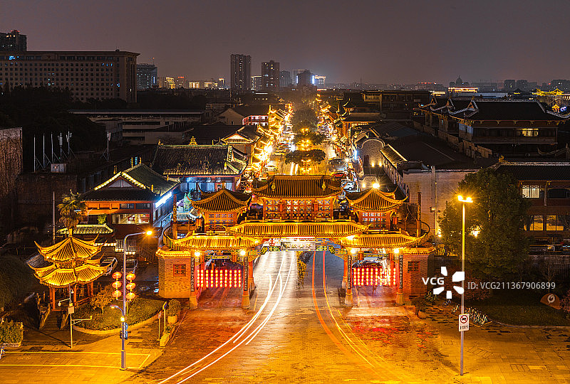 琴台夜景图片素材