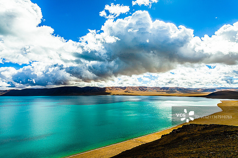 西藏那曲班戈县巴木错图片素材