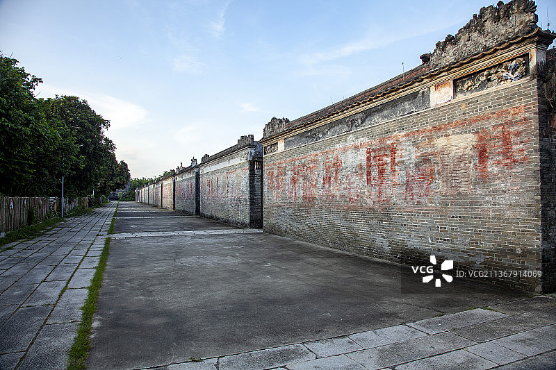 开平碉楼与村落  马降龙村 井然的村落 世界遗产 5A旅游景区图片素材