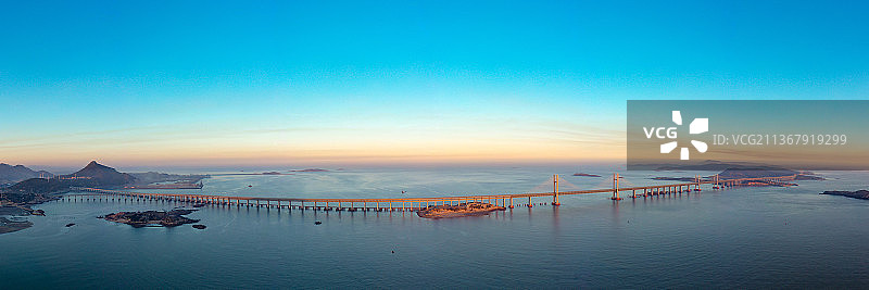 平潭公铁大桥全景图片素材