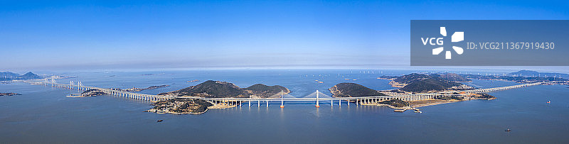 平潭公铁大桥全景图片素材