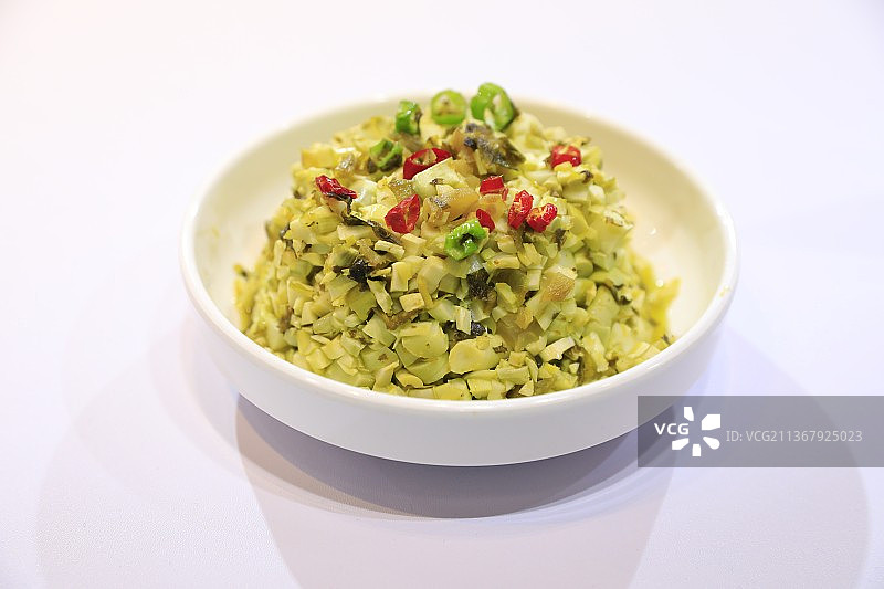 酸菜炒小竹笋图片素材