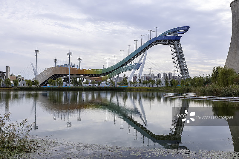 北京冬奥会场馆-首钢滑雪大跳台图片素材