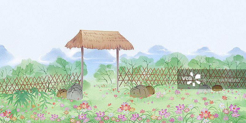 春天百花盛开图片素材