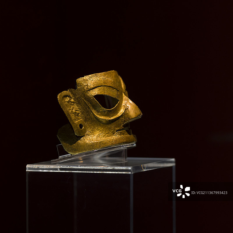 金沙遗址之金面具图片素材