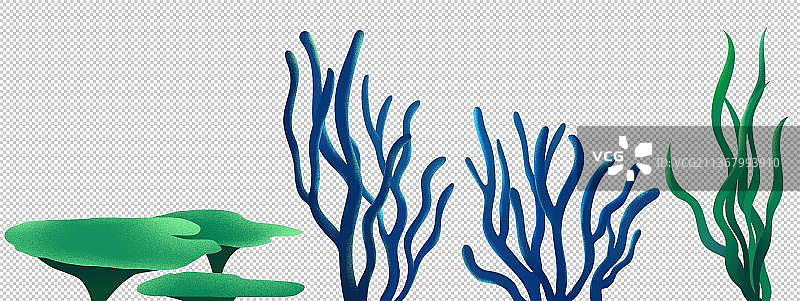 海草珊瑚元素图片素材