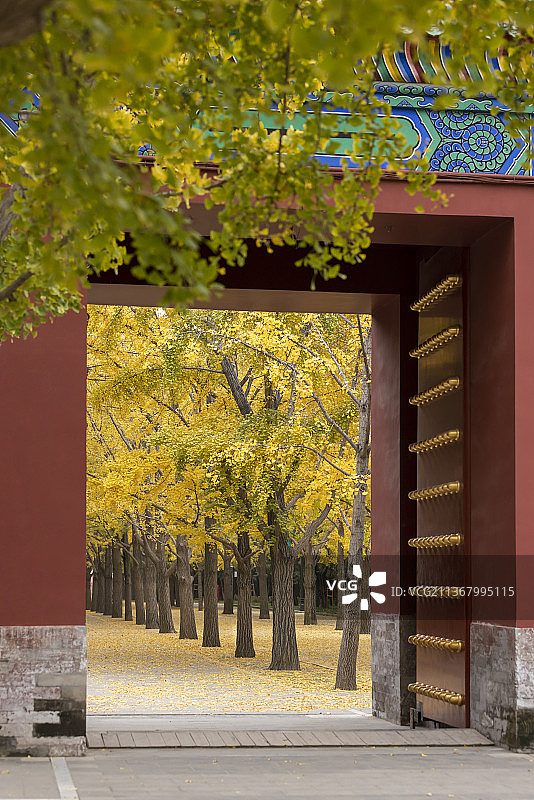 北京地坛公园北门图片素材