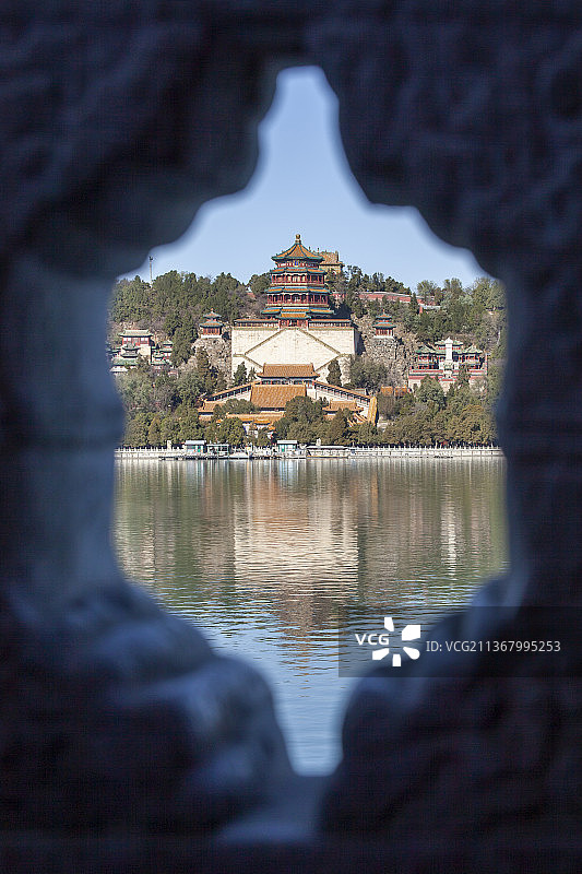 北京颐和园佛香阁图片素材