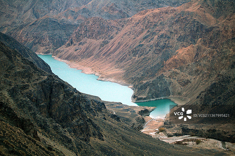 新疆哈密：榆树沟水库图片素材