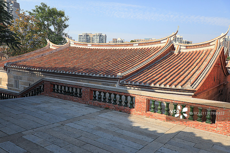 晋江五店市闽南地区红砖历史建筑图片素材