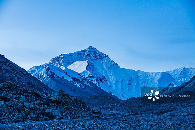 西藏日喀则珠峰大本营图片素材