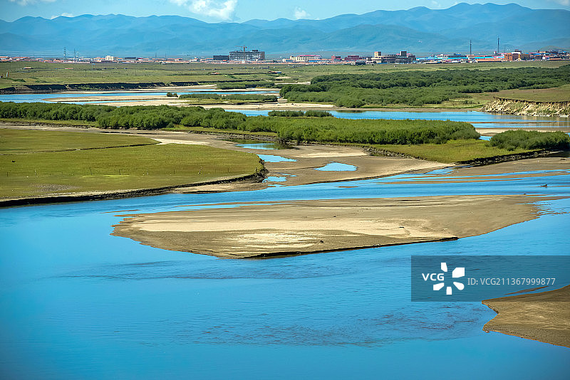 四川阿坝唐克九曲黄河第一湾图片素材