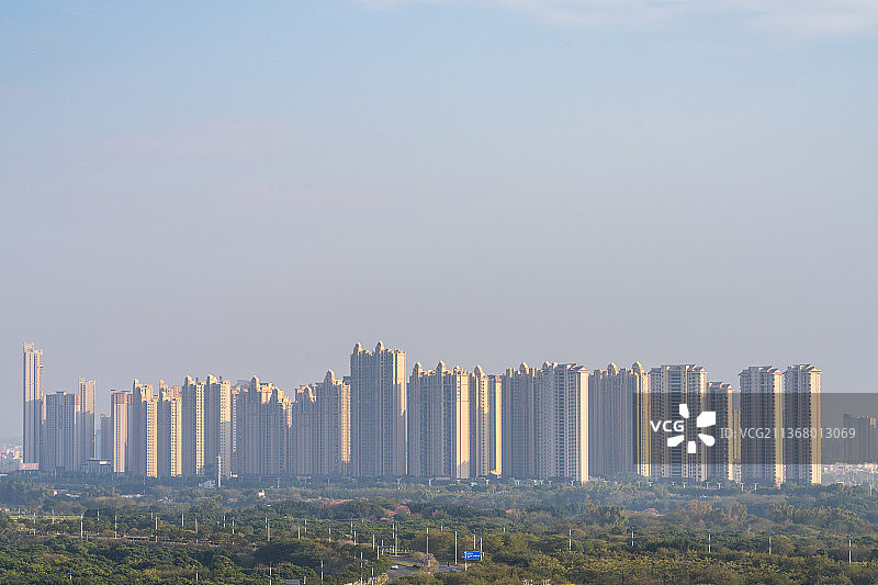 泉州九日山眺望城市风光图片素材