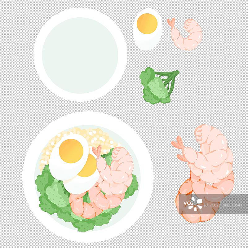 健康饮食沙拉元素图片素材