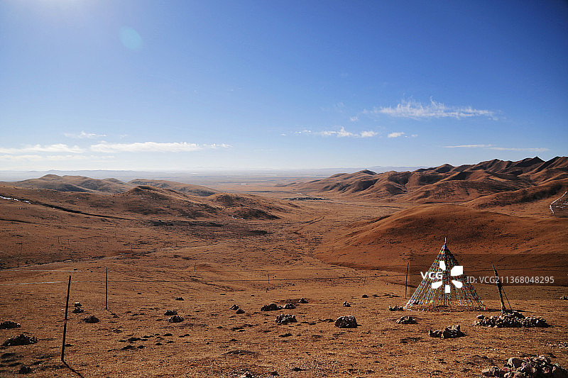 黄土蓝天图片素材