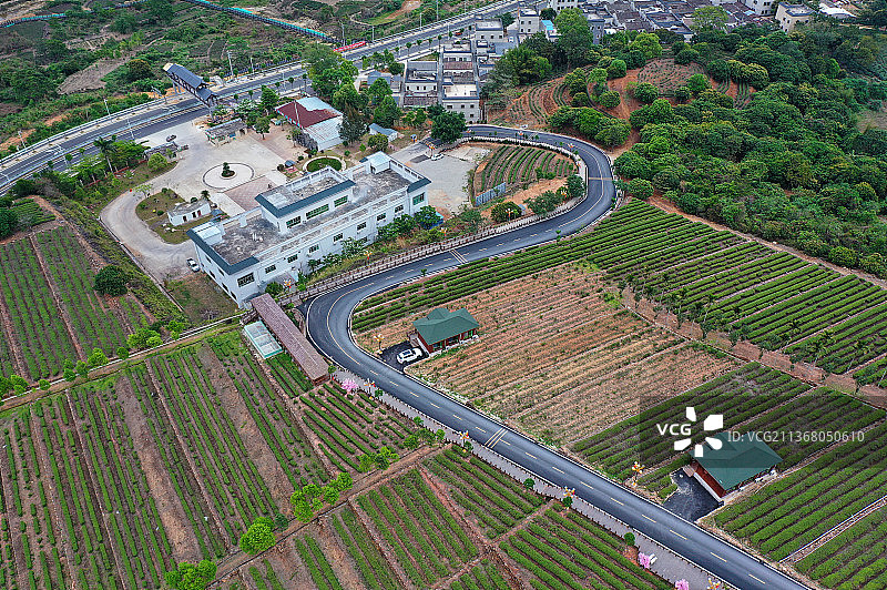广东省汕尾市海丰县海城镇莲花山森林公园鸡鸣寺航拍图片素材