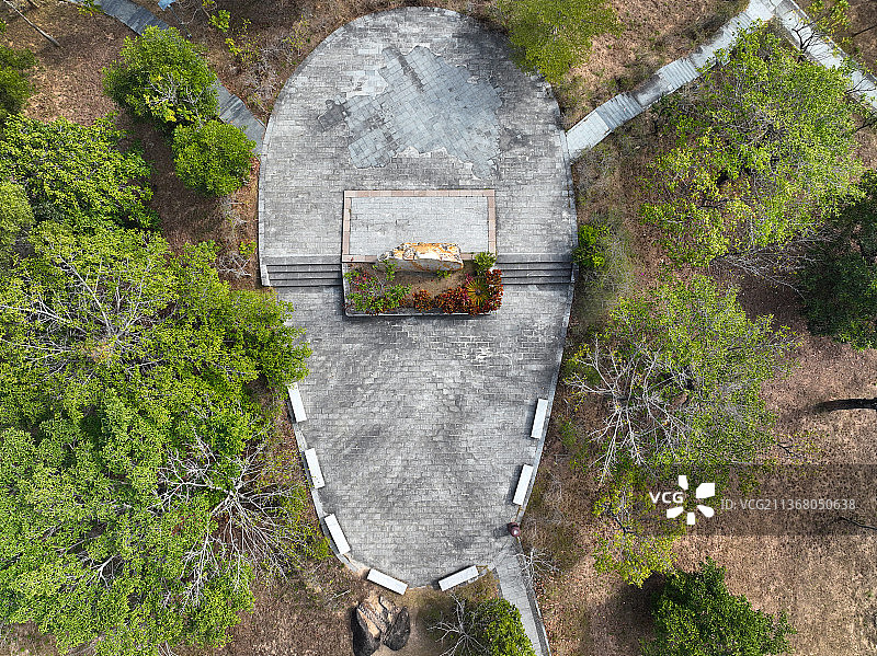 广东省深圳市坪山区聚龙山生态公园航拍图片素材