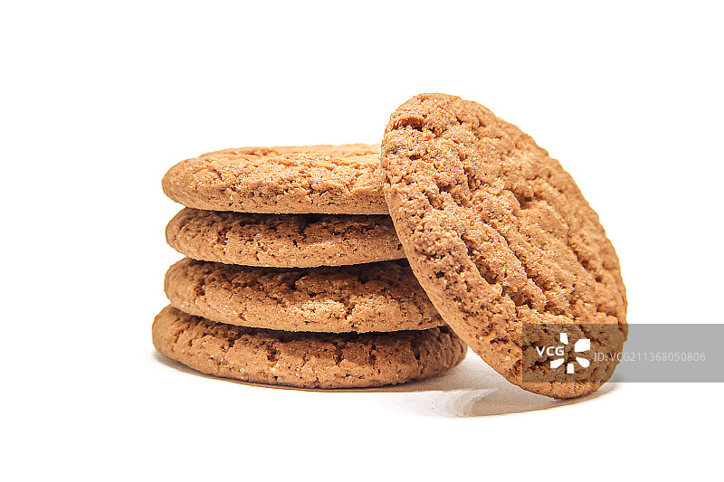 白色背景上的籽饼干图片素材