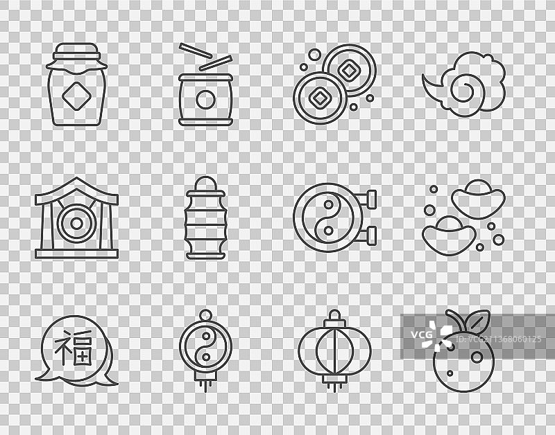 中国新年：桃子图片素材