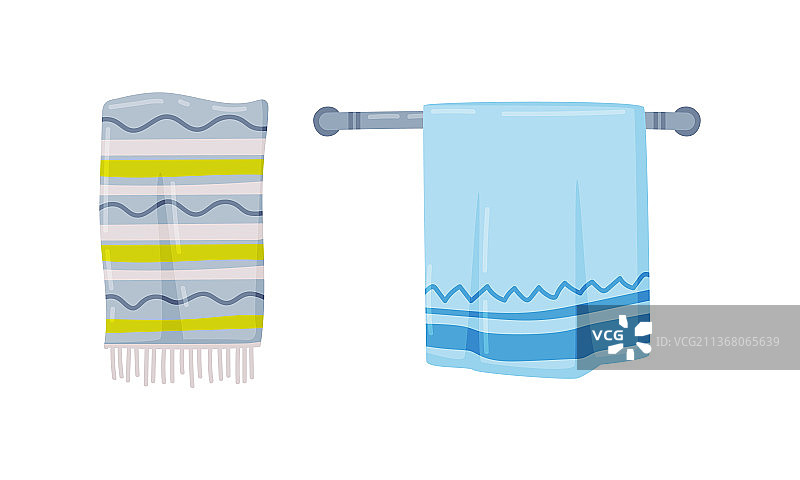 浴室毛巾套装图片素材