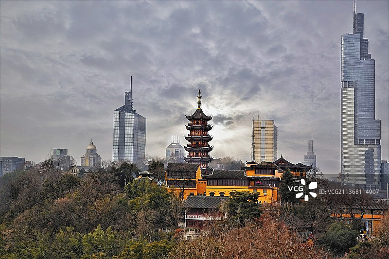 古鸡鸣寺图片素材