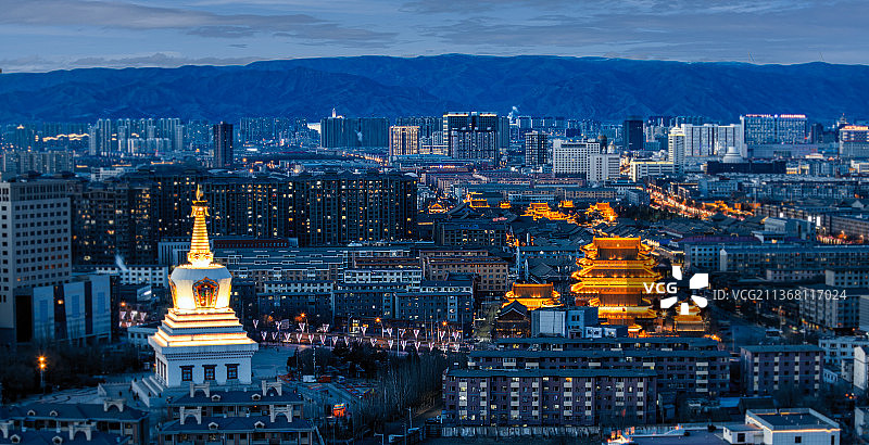城市建筑夜景风光图片素材