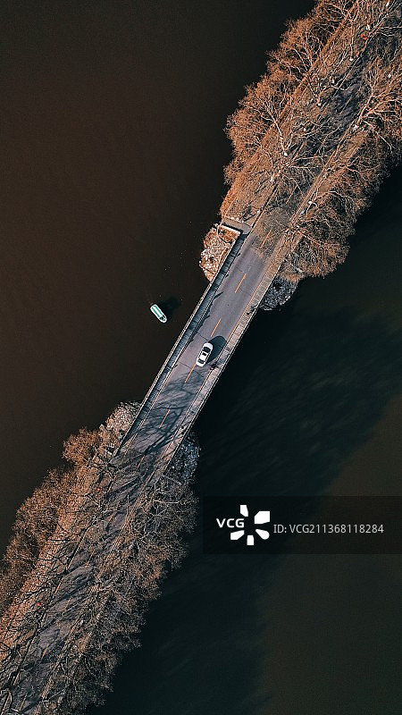 九江甘棠湖李公堤图片素材