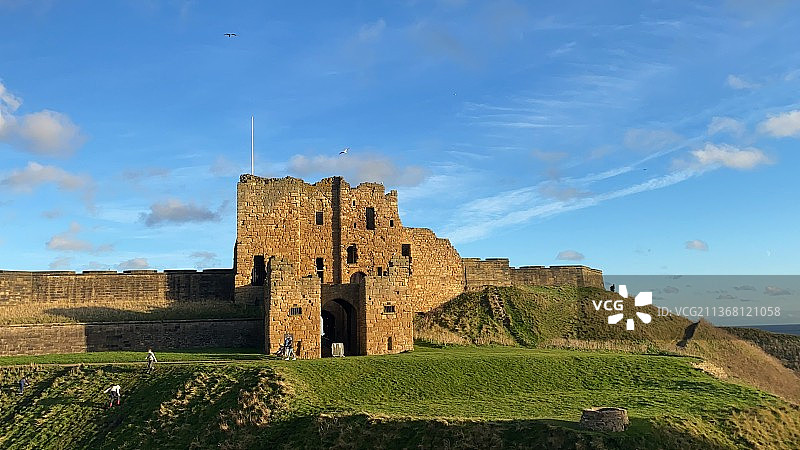 英国海边的城堡图片素材