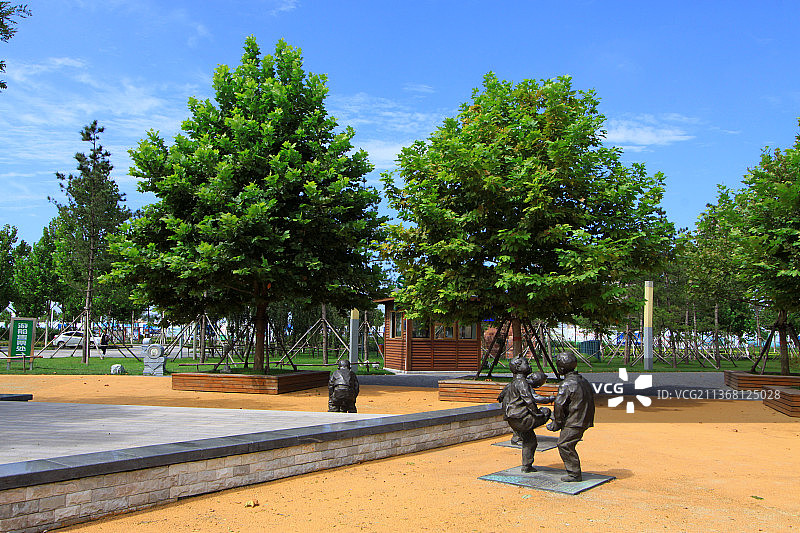 河北丰南惠丰湖公园风光图片素材