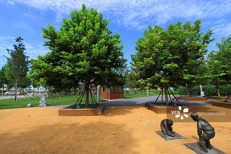 河北丰南惠丰湖公园风光图片素材