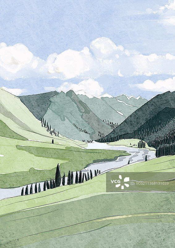 夏塔古道图片素材