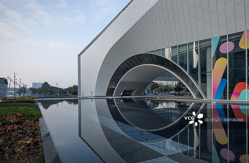 深圳光明文化艺术中心光明图书馆实景图2022最新图片素材