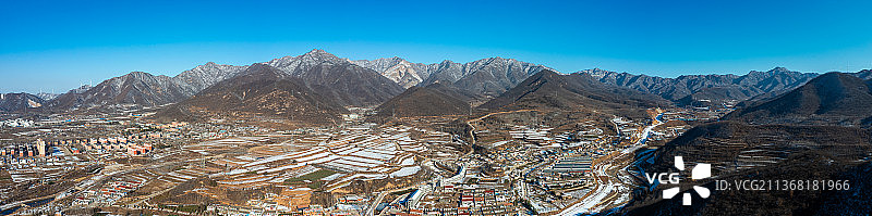 雪后山村风光图片素材
