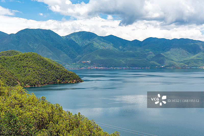 云南泸沽湖风光图片素材