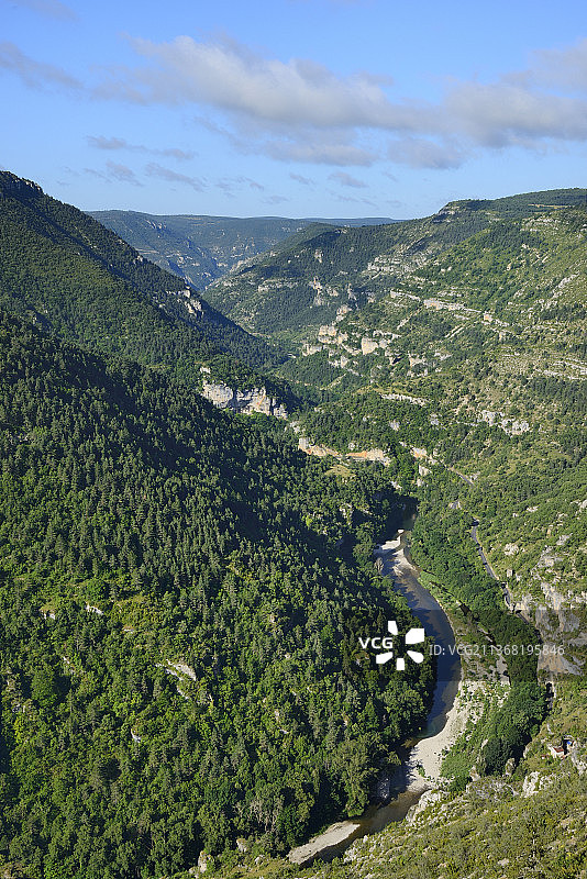 法国洛泽尔省塔恩河峡谷图片素材