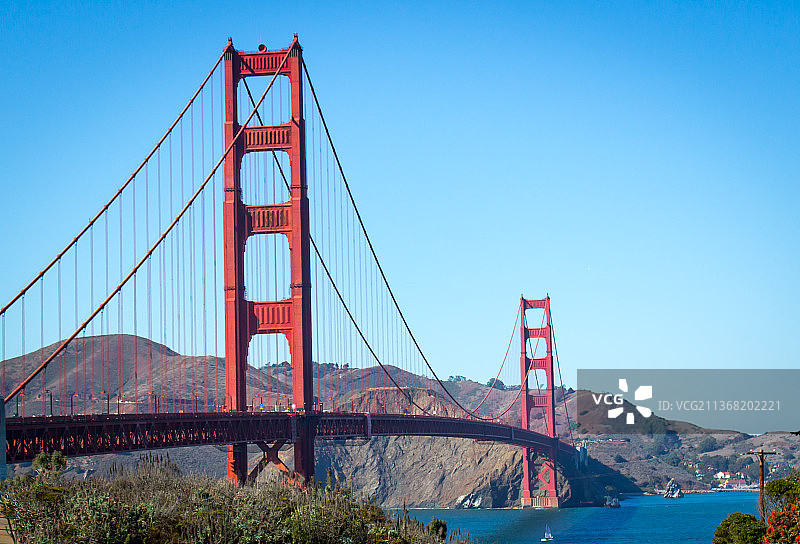 美国加利福尼亚州旧金山金门大桥图片素材