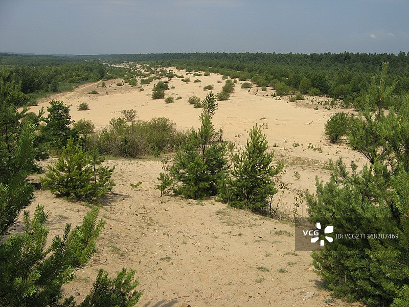 风景与天空的对比图片素材