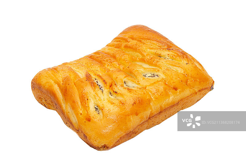 白色背景上的甜面包图片素材