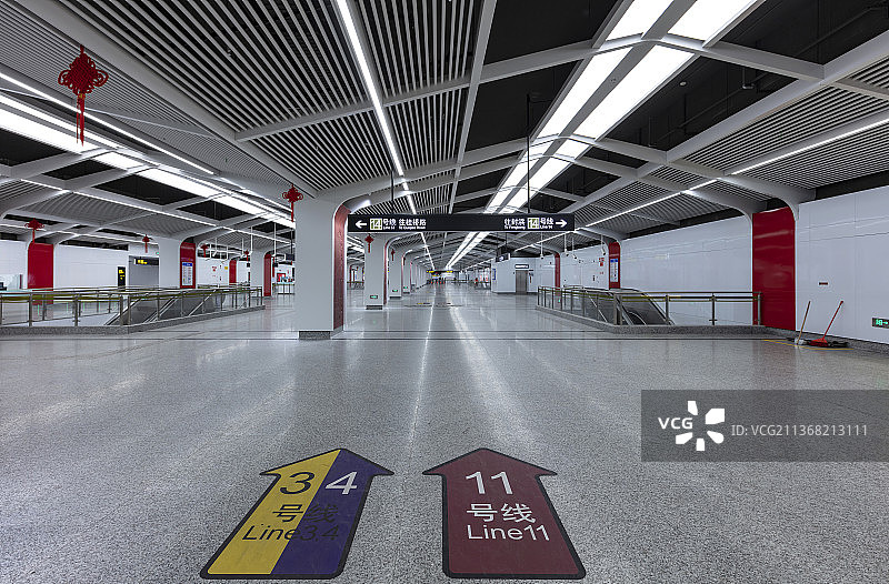 上海14号地铁线图片素材