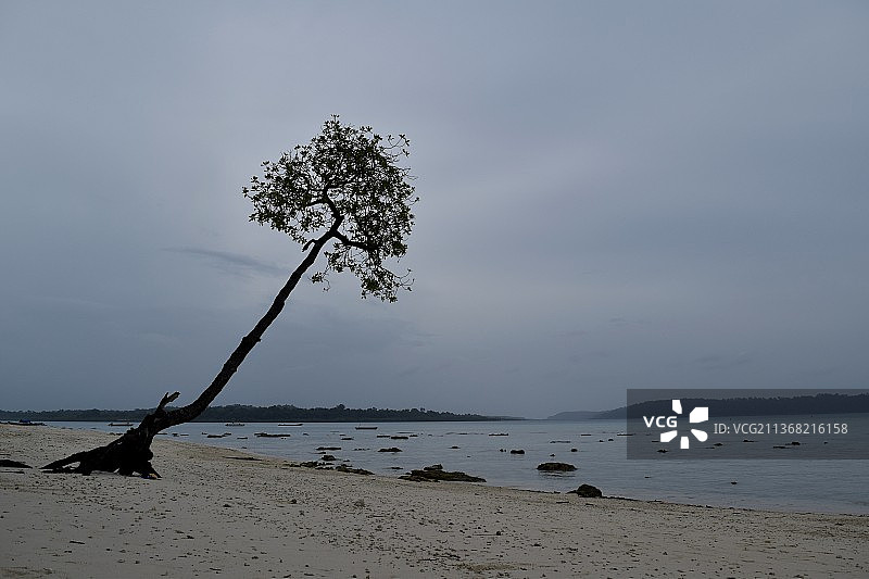 孤独者：印度安达曼和尼科巴群岛南安达曼海景图片素材