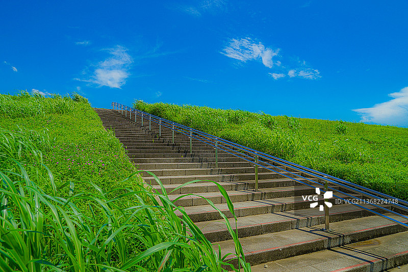 江户川河床松户剪影图片素材