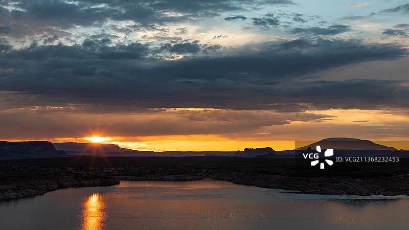 瓦维普日出，亚利桑那州科科尼诺县海景图片素材