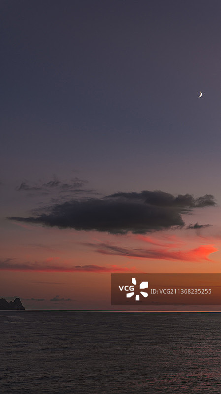 西班牙卡拉孔特海滩日落美景图片素材