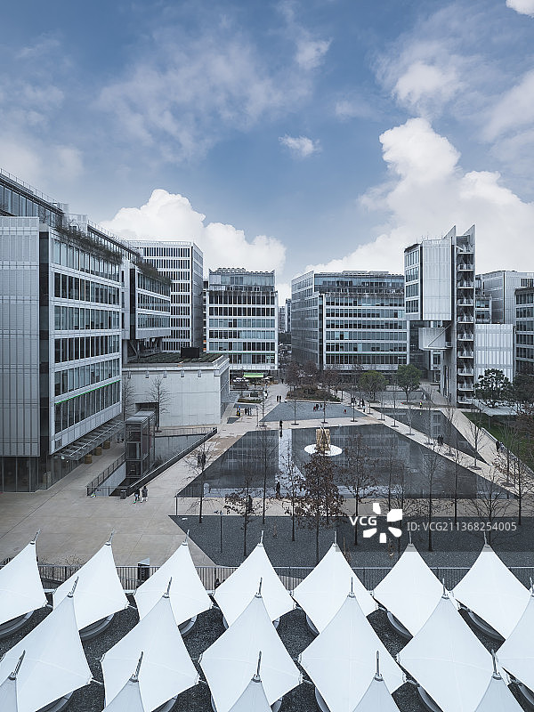 中国杭州天目里商业区风光图片素材