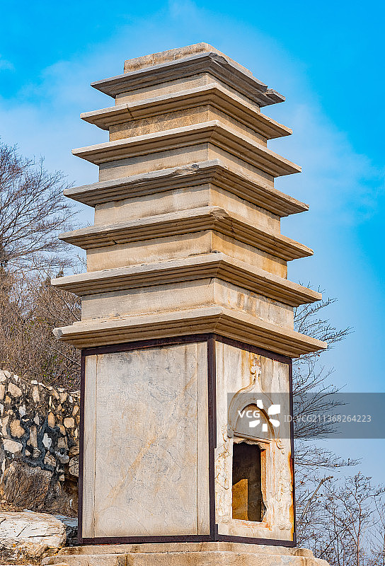 北京云居寺石经山唐代金仙公主塔图片素材